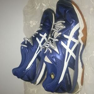 Asics blue ,white women's sneakers,size 8.5.